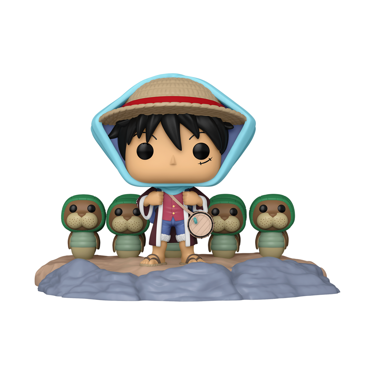 Funko Pop! Moment One Piece - Monkey D. Luffy Trains Kung Fu Dugong (Crunchyroll)
