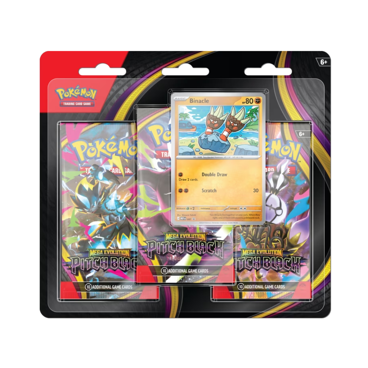 Pokémon TCG: Mega Evolution 05 Pitch Black - 3-Pack Blister