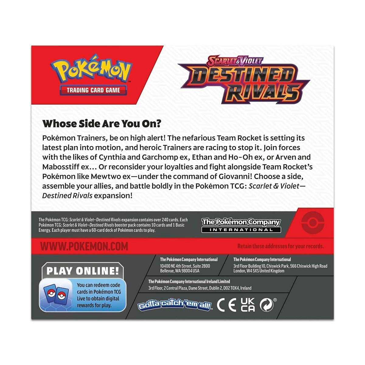 Pokémon TCG: Scarlet & Violet 10 Destined Rivals- Booster Display 36 Packs