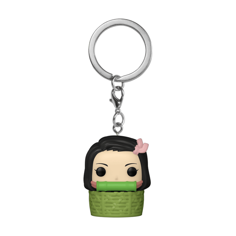 Funko Pop! Keychain: Demon Slayer - Nezuko Kamado in Basket (Hot Topic)