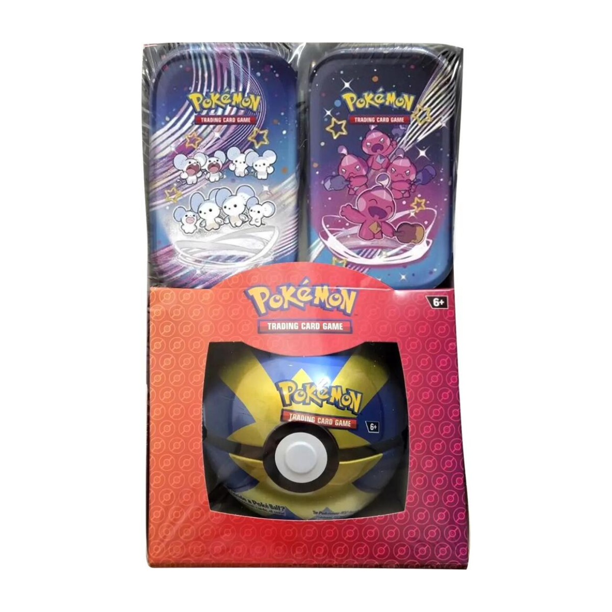 Pokémon TCG: Scarlet & Violet Paldean Fates - Retail Exclusive Pokemon Paldean Fates Mini Tins + Poke Ball Tin