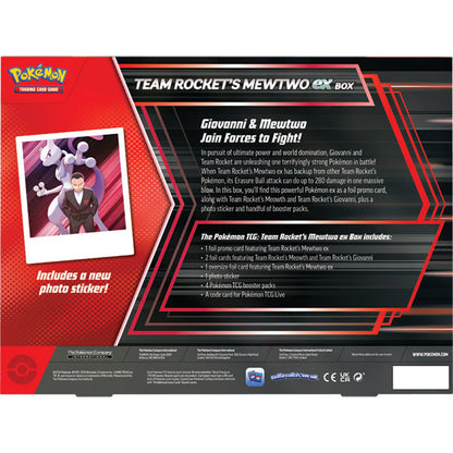 Pokémon TCG: Team Rocket's Mewtwo ex Box