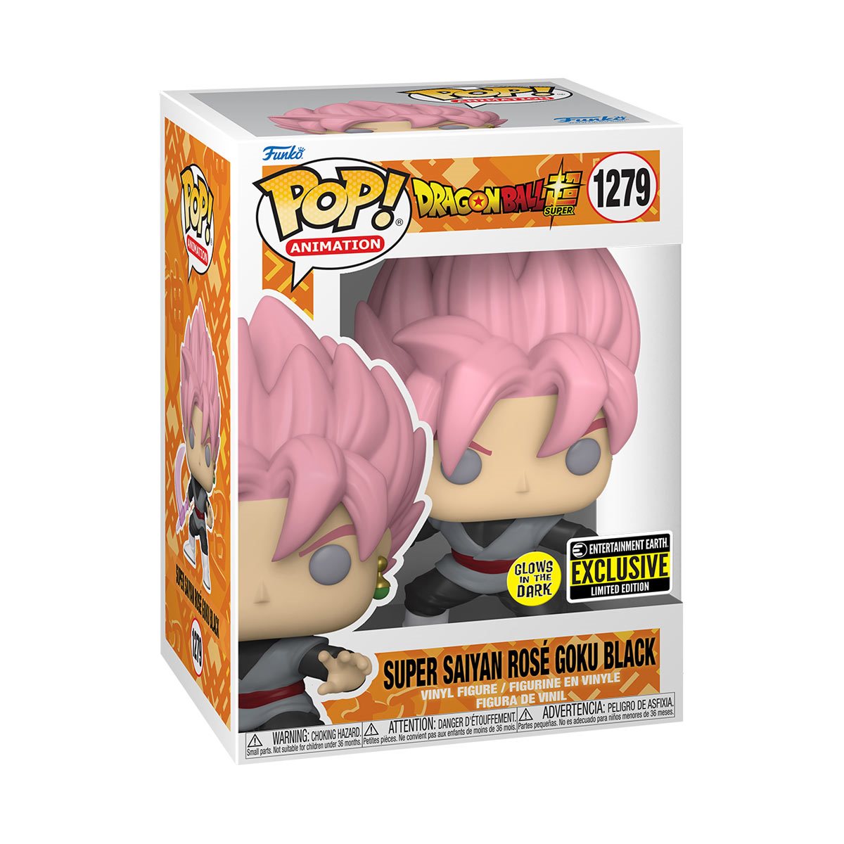 Funko Pop! Dragon Ball Super - Super Saiyan Rose Goku Black Glow (Entertainment Earth)