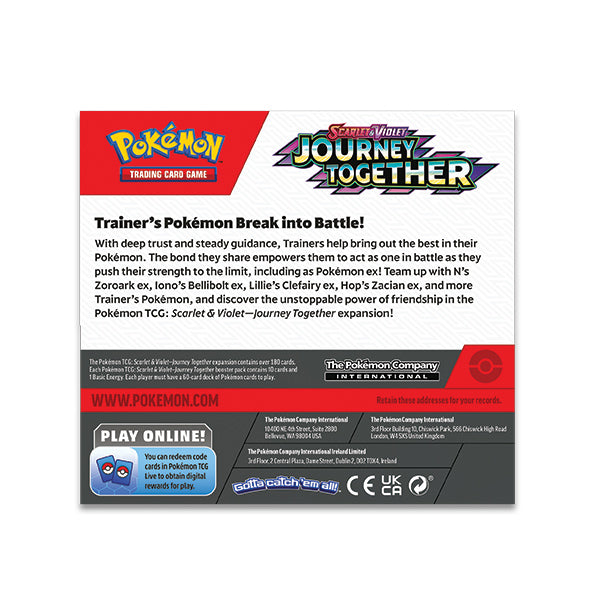 Pokémon TCG: Scarlet & Violet 09 Journey Together - Non-Enhanced Booster Display