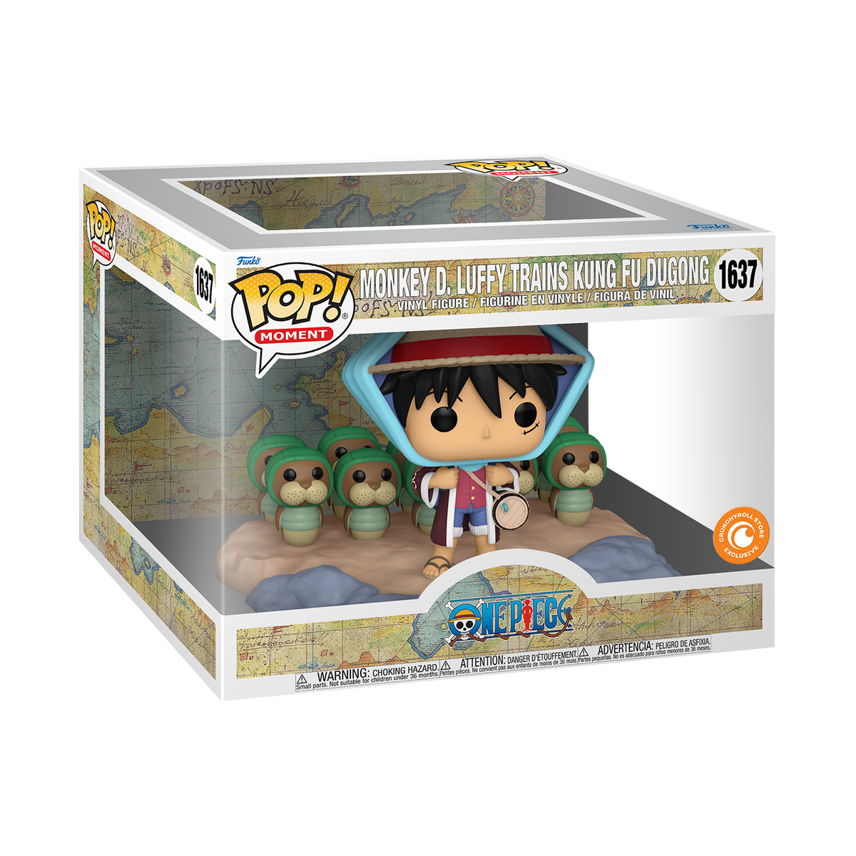 Funko Pop! Moment One Piece - Monkey D. Luffy Trains Kung Fu Dugong (Crunchyroll)
