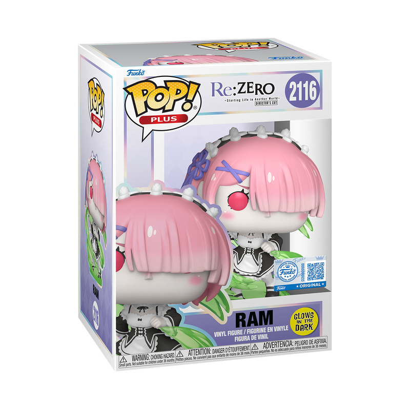 Funko Pop! PLUS - Re: ZERO - Starting Life in Another World - Ram Wind Magic Glow (Chalice Collectibles)