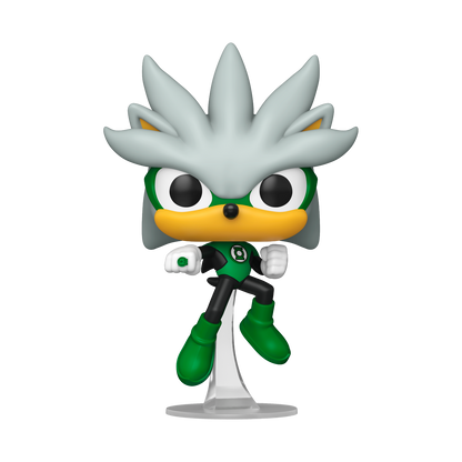 Funko Pop! Justice League & Sonic- Silver As Green Lantern