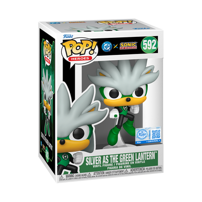 Funko Pop! Justice League & Sonic- Silver As Green Lantern
