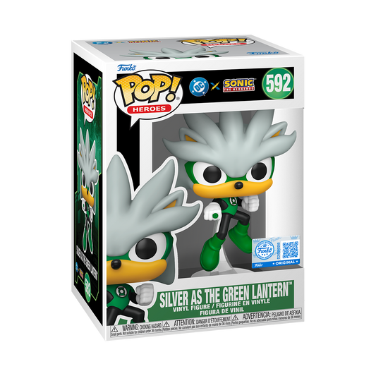 Funko Pop! Justice League & Sonic- Silver As Green Lantern