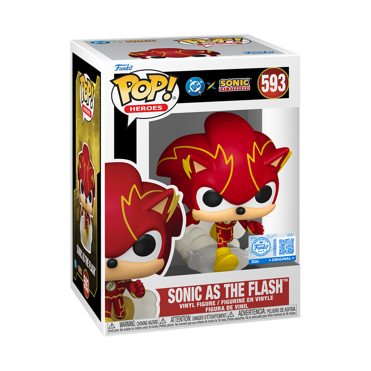 Funko Pop! Justice League & Sonic- Sonic As Flash