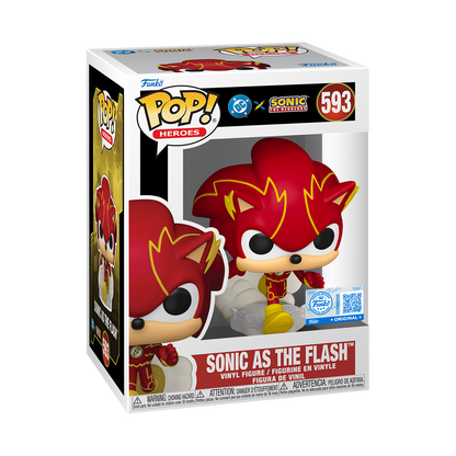 Funko Pop! Justice League & Sonic- Sonic As Flash