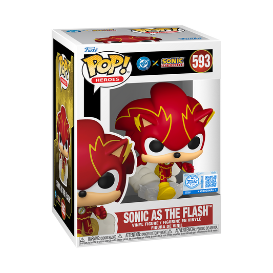 Funko Pop! Justice League & Sonic- Sonic As Flash