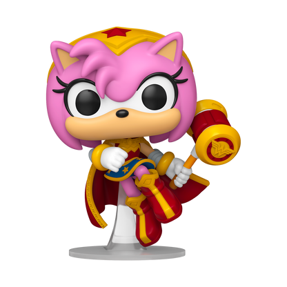Funko Pop! Justice League & Sonic- Amy As Wonder Woman