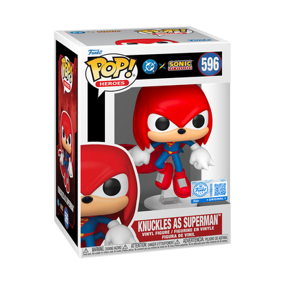 Funko Pop! Justice League & Sonic- Knuckles As Superman