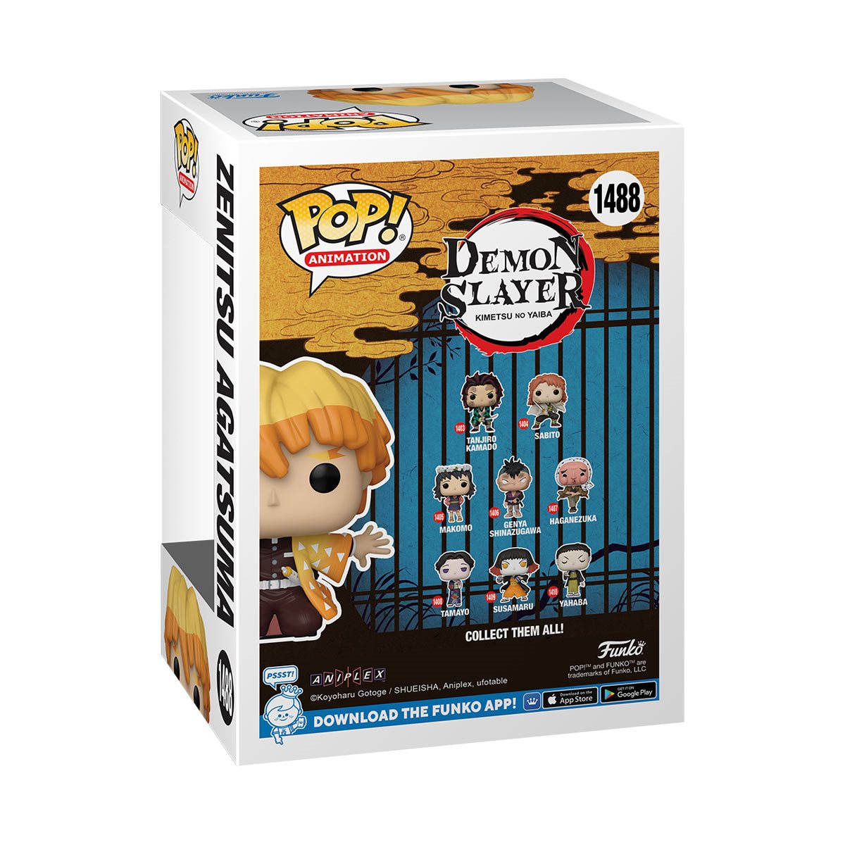 Funko Pop! Demon Slayer - Zenitsu Protecting Nezuko's Box (Entertainment Earth)