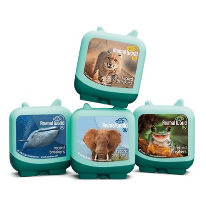Animal World Record Breakers Pocket Tonies - 4 Pack