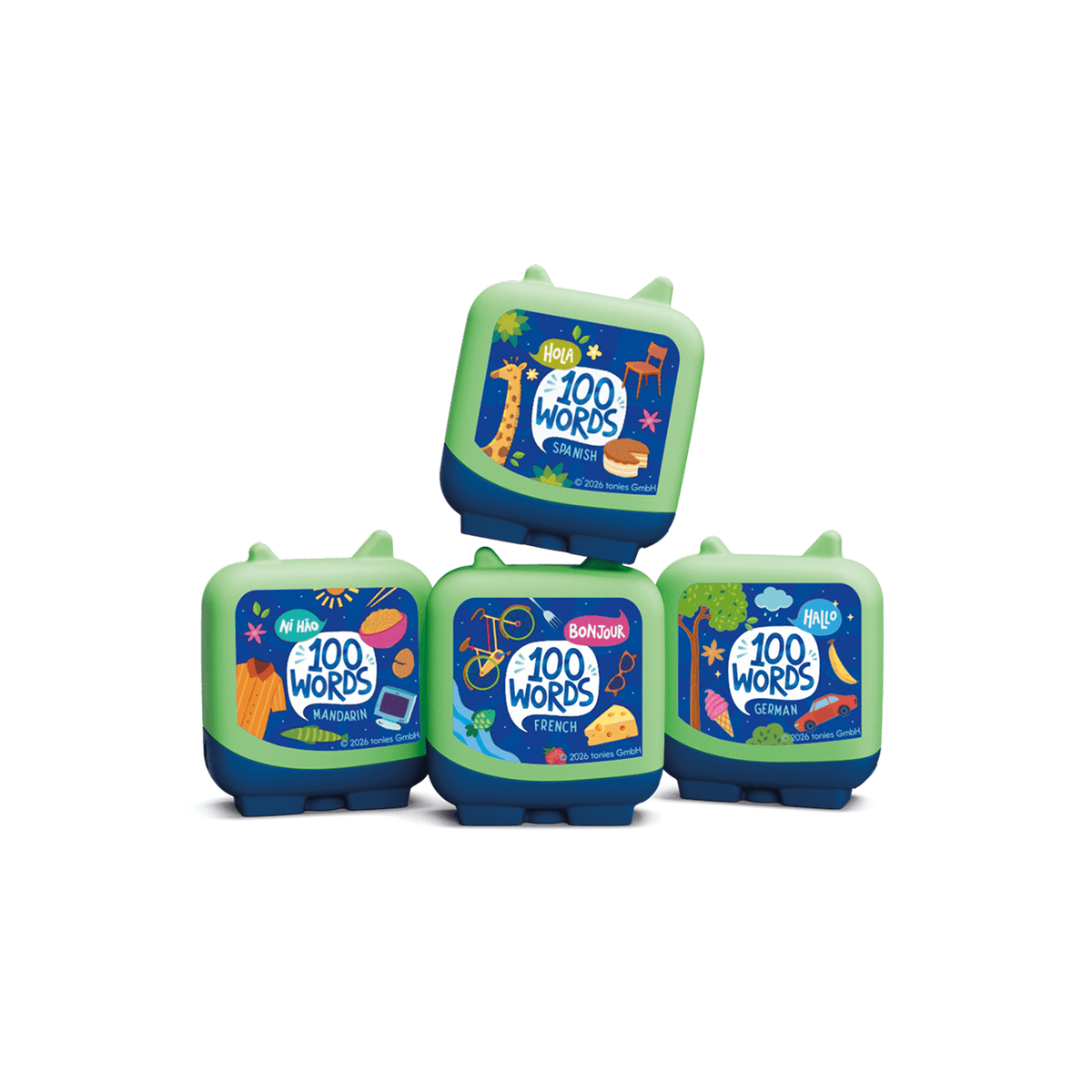 Around the World in 100 Words Pocket Tonies - 4 Pack