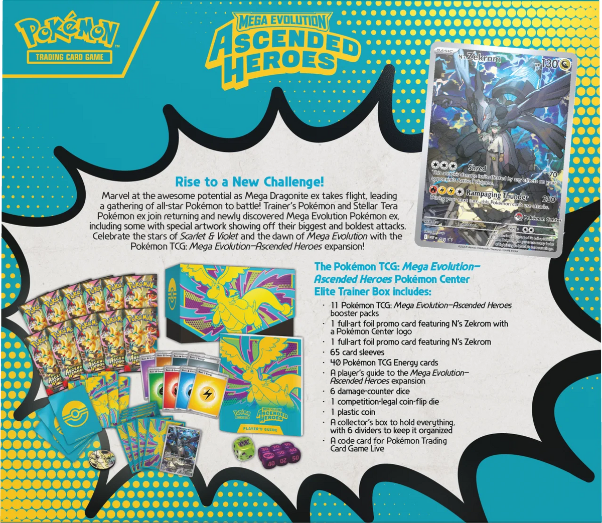 Pokémon TCG: Mega Evolution 02.5 Ascended Heroes - Elite Trainer Box (Pokémon Center)