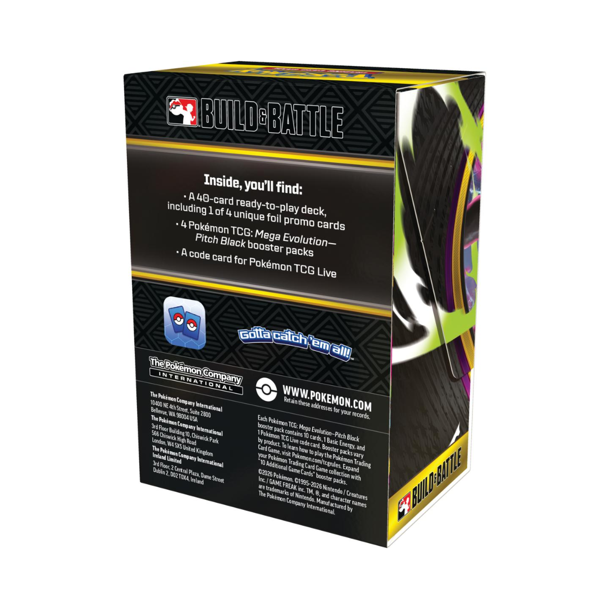 Pokémon TCG: Mega Evolution 05 Pitch Black - Build & Battle Box