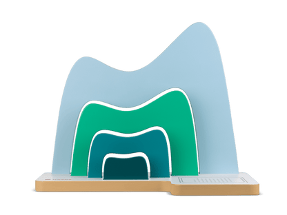 Large Tabletop Shelf: Mountain