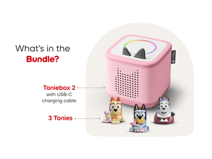 Bluey Toniebox 2 Cloud Pink Starter Set
