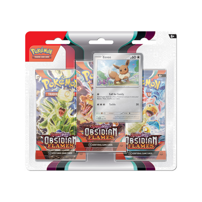 Pokémon TCG: Scarlet & Violet 03 Obsidian Flames- 3-Booster Blister (Houndstone)