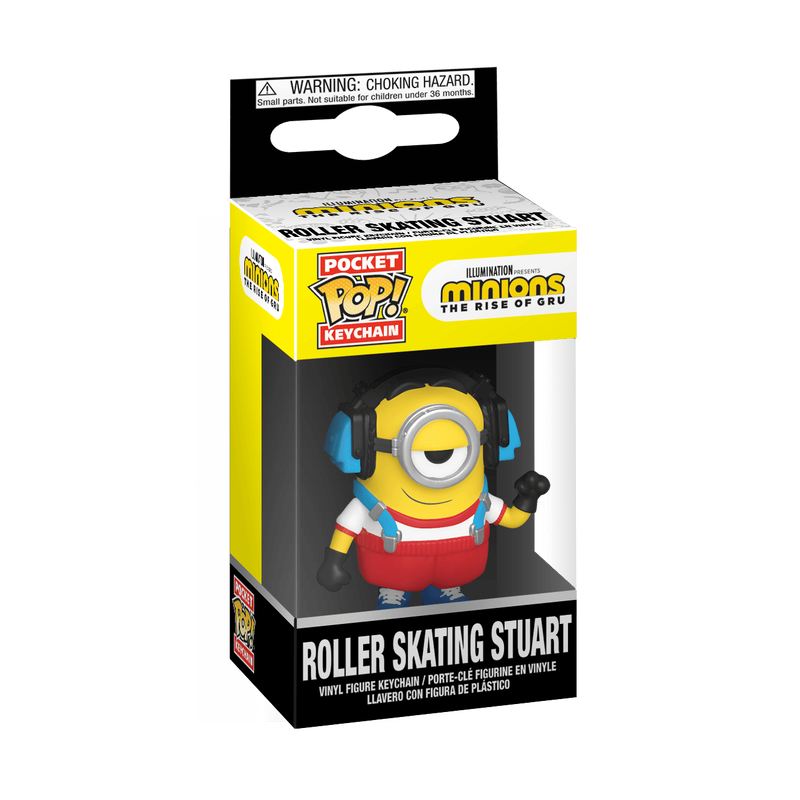 Funko Pop! Keychain: Minions: The Rise of Gru - Roller Skating Stuart