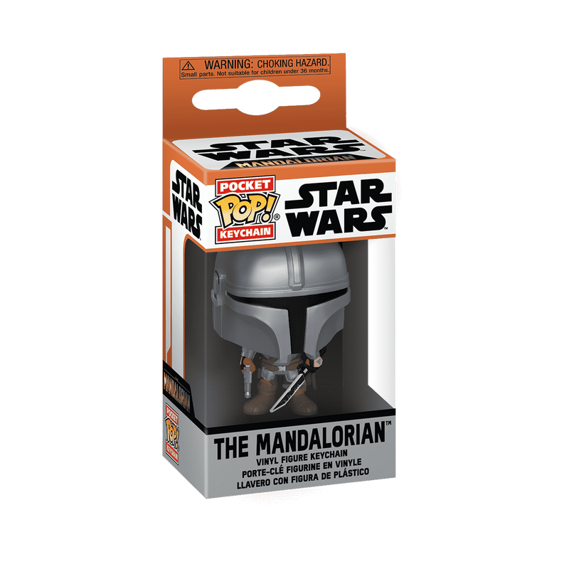 Funko Pop! Keychain Star Wars The Mandalorian With Darksaber