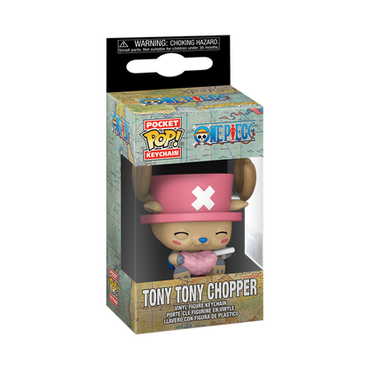 Funko Pop! Keychain: One Piece - Chopper With Cotton Candy (Gamestop)