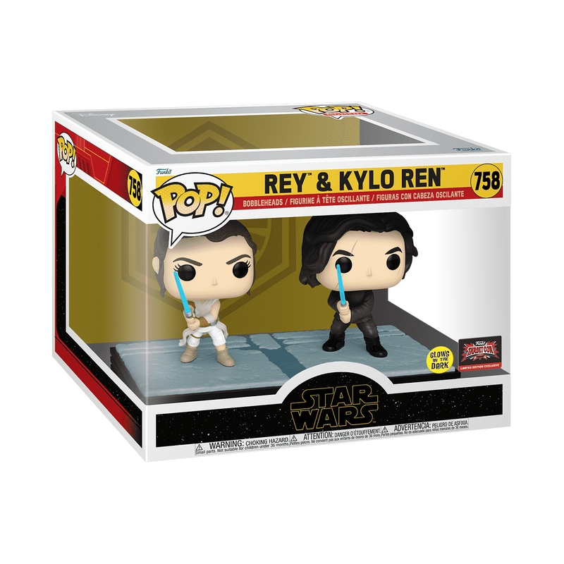 Funko Pop! Moment Star Wars - Rey & Kylo Ren Glow (Target)