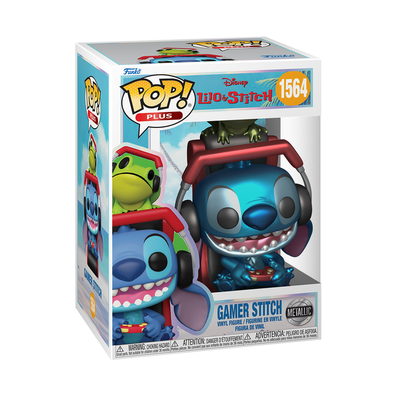 Funko Pop! PLUS Disney - Lilo & Stitch Gamer Stitch (Metallic)