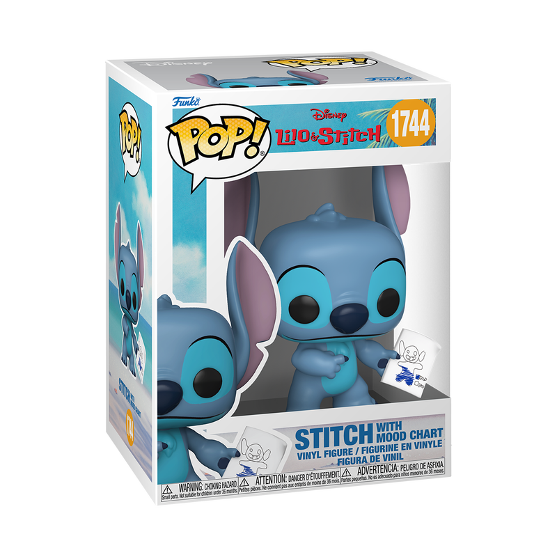 Funko Pop! Disney - Stitch with Mood Chart