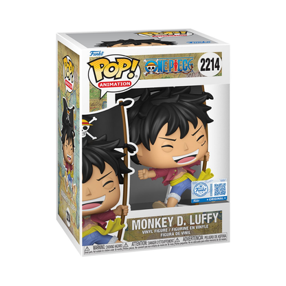 Funko Pop! One Piece - Monkey D. Luffy with Flag (Entertainment Earth)