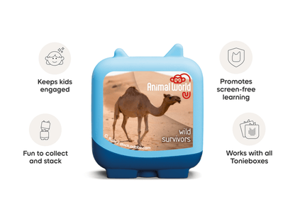 Animal World Wild Survivors Pocket Tonies - 4 Pack