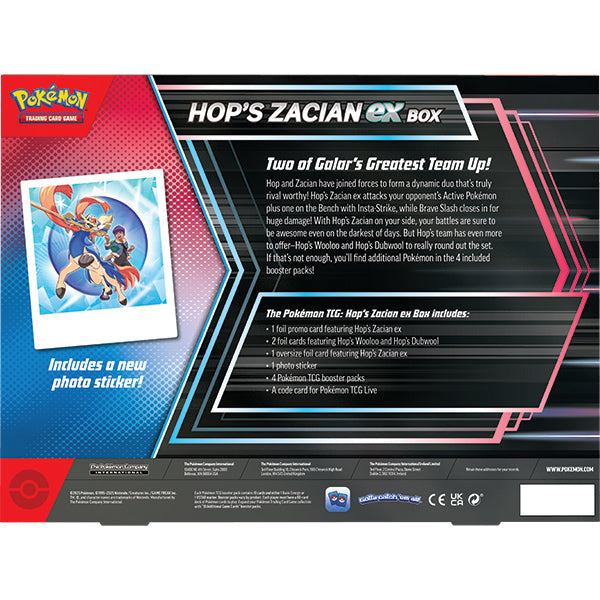 Pokémon TCG: Hop’s Zacian ex Box